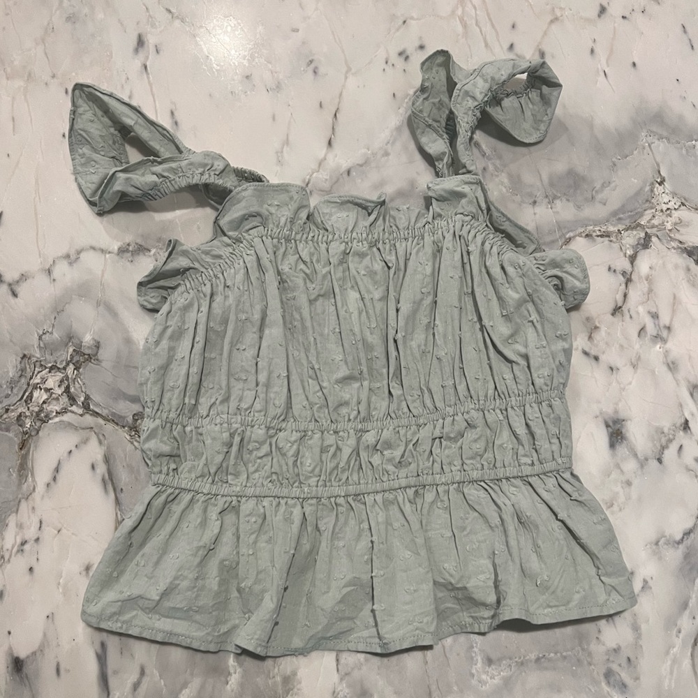 Sage Green top. Size small.